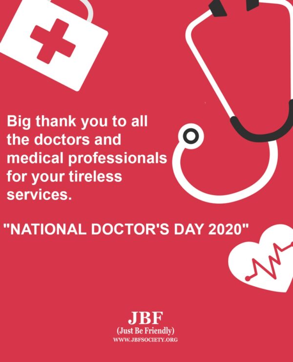 Happy National Doctor’s Day 2020 – JBF
